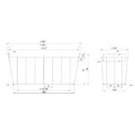 Coldline White Coated Hanging Basket for SD46 - Image 2