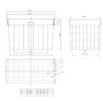 Coldline White Coated Hanging Basket for SD54 - Image 2