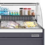 Coldline SDC48-F 48" Refrigerated Fish Display Case with Ice Bin and Drain - Image 6