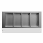 Prepline 60" Four Pan Sealed Well Electric Hot Food Steam Table with Enclosed Base and Sliding Doors - 110V - Image 6