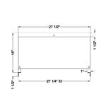Prepline SG-1527-S 27" Angled Sneeze Guard for SP27, SMP27 - Image 2