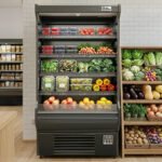 Coldline SOCD-51-B 51" Black Deep Refrigerated Air Curtain Merchandiser