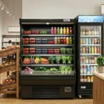 Coldline SOCD-61-B 60" Black Deep Refrigerated Air Curtain Merchandiser
