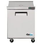 Coldline SPN-29 29" Narrow Depth Refrigerated Sandwich Prep Table with Cutting Board and 8 Food Pans - Image 3