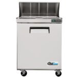 Coldline SPN-29 29" Narrow Depth Refrigerated Sandwich Prep Table with Cutting Board and 8 Food Pans - Image 4