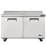Coldline SPN-60 60" Narrow Depth Refrigerated Sandwich Prep Table with Cutting Board and 16 Food Pans - Image 4