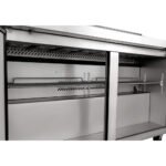 Coldline SPN-60 60" Narrow Depth Refrigerated Sandwich Prep Table with Cutting Board and 16 Food Pans - Image 8