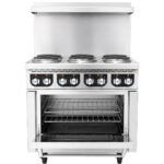 Standard Range SR-ER36-208 36" Electric Range with 6 Burners and Standard Oven - 208V, 3 Phase - Image 3