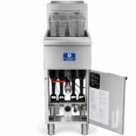 Standard Range SR-F4-LP 50 lb. Liquid Propane Stainless Steel Floor Fryer - 120,000 BTU - Image 4