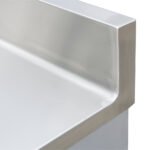 Prepline 30"D x 72"L Stainless Steel Enclosed Base Work Table with Sink and Sliding Doors - Image 8