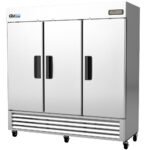 Coldline C-3FK 78" Three Solid Door Commercial Reach-In Freezer - Stainless Steel