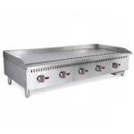 Prepline ENCTGM-60-N/L 60" Commercial Countertop Gas Griddle with Manual Controls - 150,000 BTU