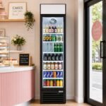 Unity U-17M 17" Glass Door Merchandiser Refrigerator with LED lighting, Black