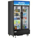 Unity U-48M 47" Two Glass Door Merchandiser Refrigerator with LED Lighting - Image 2