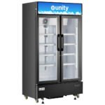 Unity U-48M 47" Two Glass Door Merchandiser Refrigerator with LED Lighting - Image 3