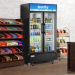 Unity U-48M 47" Two Glass Door Merchandiser Refrigerator with LED Lighting