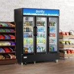 Unity U-72M 71" Three Glass Door Merchandiser Refrigerator with LED Lighting