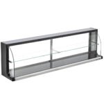 Marchia USTAR-T60 57" Dry Curved Glass Bakery Display Case, Non Refrigerated - Image 2