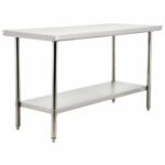 Prepline PWTG-2448 24"D x 48"L Stainless Steel Worktable with Undershelf - Image 3