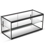Marchia SA90 33" Dry Straight Glass Countertop Bakery Display Case, Rear Access - Image 3