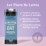 Califia Farms Oat Milk Barista Blend 32oz Shelf Stable Plant Based Vegan 3 Pack - Image 2